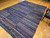 Vintage Room Size American Rag Rug in multicolor stripes 1383, 8’ 5” x 12’ 3”,  1st Quarter of the 1900s, The Persian Knot, SKU 1383