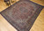 Early 20th Century Persian Kashan in Floral Pattern in Rust, Ivory, Navy, Pink, Green, Blue, @thepersianknot, SKU 2106