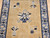Vintage Chinese Art Deco Rug 4x6 | Vase Tan Field | Center Section Detail