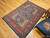 Vintage Persian Tabriz in Allover Floral Pattern in Navy, Yellow, Red,  @thepersianknot  , SKU 2113