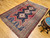 Antique Persian Afshar Tribal Rug 6x7 | Navy Geometric | In-Room View 6