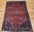Vintage Persian Joshegan Area Rug in Rust Red, French Blue, Green, Ivory,  @thepersianknot  , SKU 2120