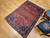 Vintage Persian Joshegan Area Rug in Rust Red, French Blue, Green, Ivory,  @thepersianknot  , SKU 2120