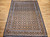Vintage Persian Tabriz Rug 9x11 | Geometric Navy | Full View on Floor