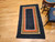 Vintage American Rag Area Rug in Navy, Tan, Brown, Ochre, Red,  @thepersianknot  , SKU 2118