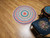 Antique American Round Braided Rug 1940s | Colorful | In-Room View