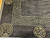 Vintage Tibetan Rug 5x9 | Lattice & Deity Symbols | Border Detail
