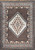 Vintage Moroccan Rug in Geometric Medallion Pattern in Brown, Ivory,  @thepersianknot  , SKU 1616