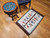 Vintage American Navajo Tree of Life Area Rug in Ivory, Turquoise, Brown,  @thepersianknot  , SKU 2166