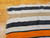 Vintage American Southwestern Serape Kilim  in Ivory, Tan, Black, Orange,  @thepersianknot  , SKU 2171