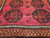 Vintage Afghan Bokhara Area Rug in Dark Burgundy, Brown, Ivory, Orange, @thepersianknot  , SKU 2177