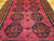 Vintage Afghan Bokhara Area Rug in Dark Burgundy, Brown, Ivory, Orange, @thepersianknot  , SKU 2177