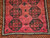 Vintage Afghan Bokhara Area Rug in Dark Burgundy, Brown, Ivory, Orange, @thepersianknot  , SKU 2177