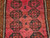 Vintage Afghan Bokhara Rug | Plum Gul Medallion | Border Detail