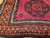 Vintage Afghan Bokhara Area Rug in Dark Burgundy, Brown, Ivory, Orange, @thepersianknot  , SKU 2177