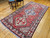 Vintage Persian Shiraz Tribal Area Rug in Red, Ivory, Blue, The Persian Knot, SKU 1338