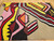 Vintage Mid-Century Modern Hand-Woven Tapestry | Abstract | Top Section Detail