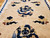 Vintage Chinese Art Deco Pictorial Rug | Handwoven | Center Section Detail