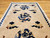 Vintage Chinese Art Deco Pictorial Rug | Handwoven | Top Section Detail