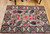 Vintage American Hooked Rug | Grid Block Pattern | In-Room View 2