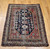 Antique Caucasian Kazak Rug | Bold Geometric | Full View on Floor