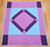 Vintage Amish Quilt | Diamond in a Square Lancaster County | Full View on Floor