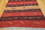 Antique Turkish Kilim Runner | Handwoven | Full View on Floor