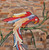Vintage Pictorial Hooked Rug | Handwoven | Center Section Detail