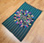 Vintage South American Embroidered Textile | Bird Medallion | In-Room View