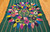 Vintage South American Embroidered Textile | Bird Medallion | Top Section Detail
