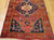 Antique Persian Malayer Rug 4x6 | Red Medallion Blue | Lower Section Detail
