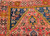 Antique Persian Malayer Rug 4x6 | Red Medallion Blue | Border Detail