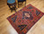 Antique Persian Malayer Rug 4x6 | Red Medallion Blue | In-Room View 3