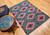 Vintage Mexican Kilim 4x5 | Southwest Medallion | In-Room View 6