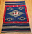 Antique Saltillo Serape Kilim | Mexican Textile | Full View on Floor