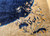 Antique Chinese Art Deco Rug 14x19 | Crane Navy | Border Detail