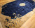 Antique Chinese Art Deco Rug 14x19 | Crane Navy | In-Room View 4