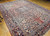 Vintage Room Size Persian Heriz in Red, Ivory, Yellow, Pink, Blue, Navy, The Persian Knot, SKU 1262
