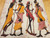 Vintage Asian Batik Fabric Art | Masai Couples | Lower Section Detail