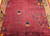 Antique Chinese Art Deco Rug 9x12 | Magenta Butterfly | Lower Section Detail