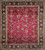 Vintage Persian Silk Tabriz Rug 10x13 | Red Floral
