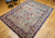 Vintage Persian Tabriz Rug 8x10 | Ivory Floral | In-Room View 10