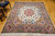 Square Persian Tabriz Area Rug in Cream & Pink, The Persian Knot Gallery, SKU: 1241