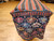 Antique Shahsavan Soumak Mafrash saddlebag with four woven panels and kilim base in rich geometric tribal patterns, The Persian Knot Gallery, SKU: 2333