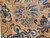 19th century Qing Dynasty Chinese silk hand embroidery panel with flowers, bats, and moths in fine forbidden stitch on blue damask silk, The Persian Knot Gallery, SKU: 2342