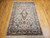 Vintage Indian Silk Rug | Floral Medallion Forest Green | In-Room View 14