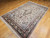 Vintage Indian Silk Rug | Floral Medallion Forest Green | In-Room View 8