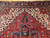 Vintage Persian Heriz Rug 8x10 | Navy Medallion Red | Top Section Detail