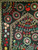 Vintage Hand Embroidered Uzbek Silk Suzani in Black, Green, Red, Yellow,  @thepersianknot  , SKU 1667