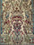 Antique Persian Tehran Rug 4x7 | Vase Birds Fawns Qajar | Full View on Floor